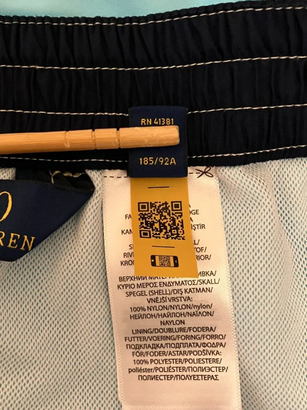 Polo Ralph Lauren Kailua Classic Fit Swim Trunks Mens XL 8.5 Inseam Blue Cargo